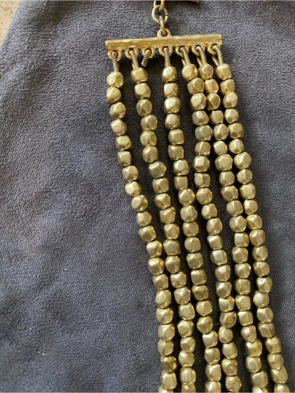 Ralph Lauren Gold-Tone Multi-Strand Beaded Bracelet - Picture 2 of 4